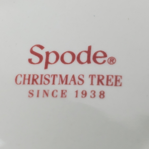 Vintage Spode Christmas Tree Soapdish and Matching Stemmed Glass - Picture 4 of 6